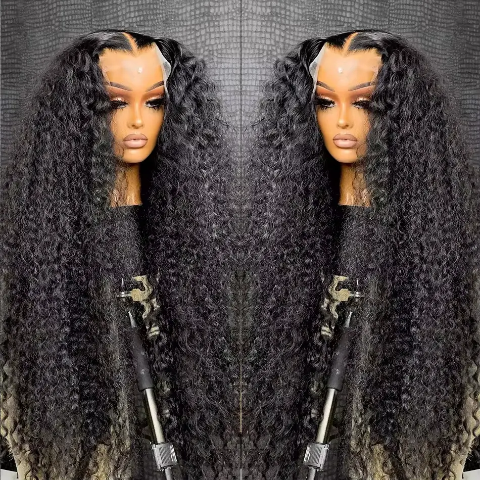 Hd Lace Frontal Wig Human Hair Pre Plucked - Peruka z włosów naturalnych (≥98%) Deep