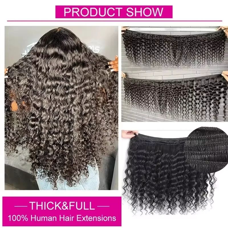 Włosy brazylijskie Deep Wave w – Deep Wave 3 Bundles With Closure recenzja i cena