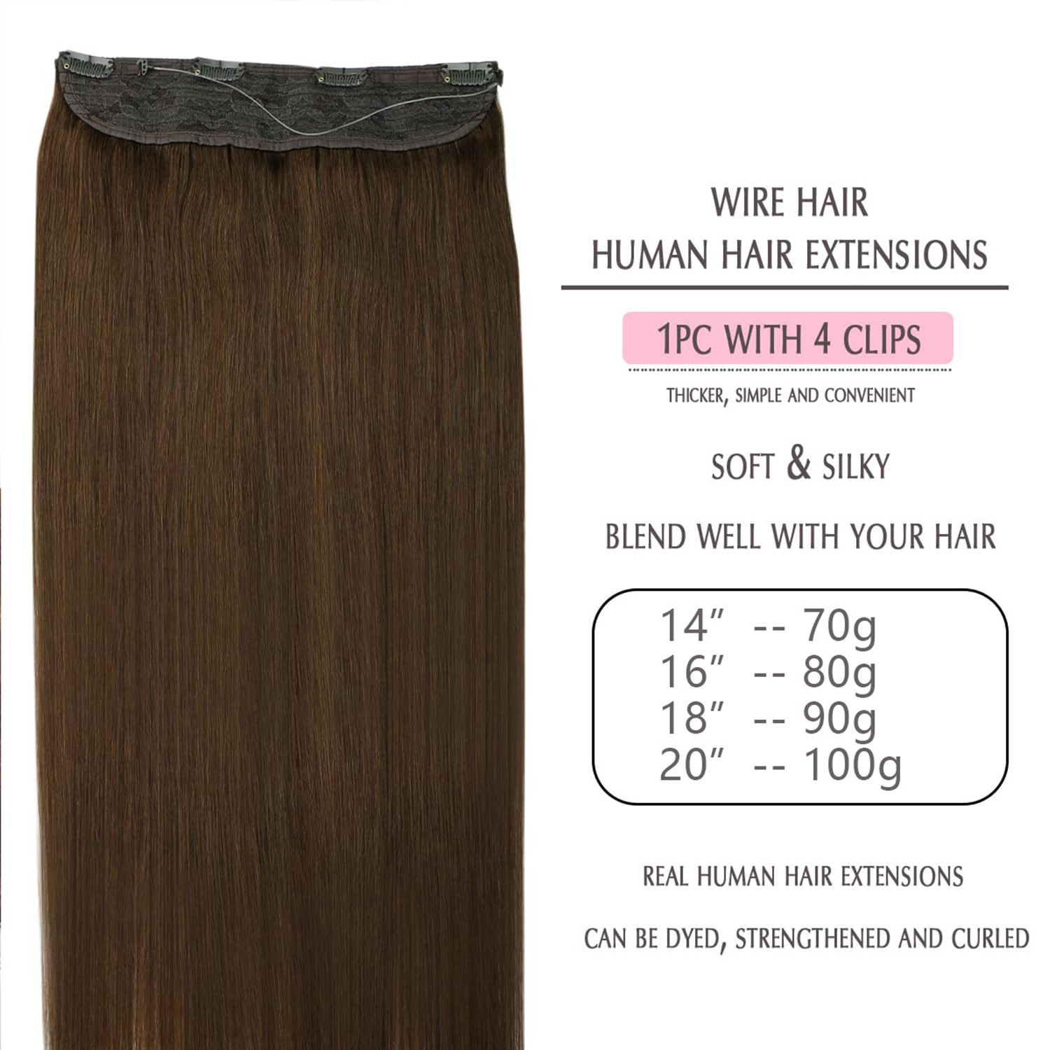 Niewidoczne doczepiane włosy H – Seamless Clip In Hair Extensions Human Hair recenzja i cena