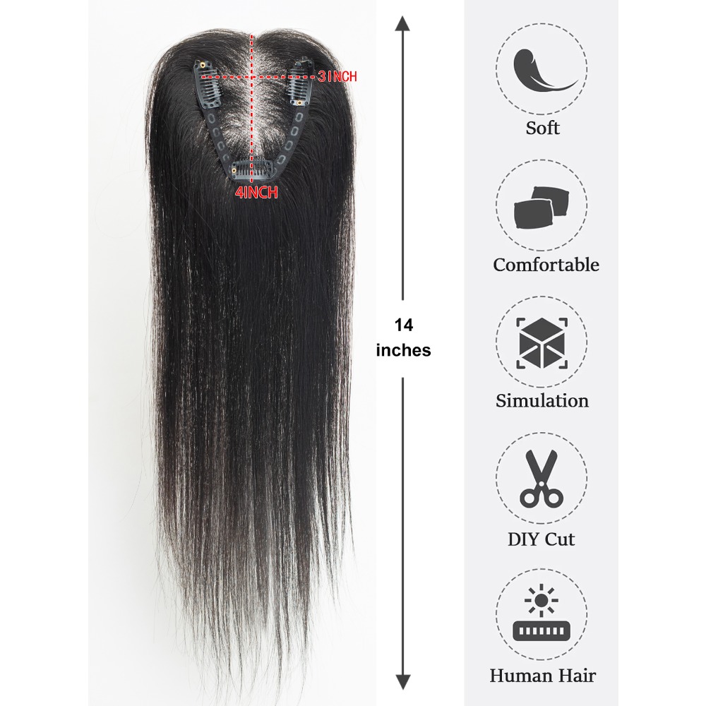 100% Ludzkie Włosy Toppers Brą – Seamless Clip In Hair Extensions Human Hair recenzja i cena