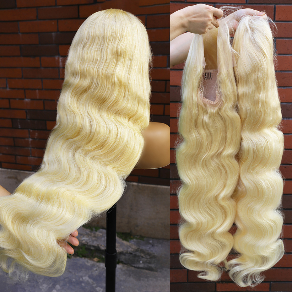 Peruka z ludzkich włosów, 30 4 – 613 Blonde Body Wave Lace Front Wig recenzja i cena