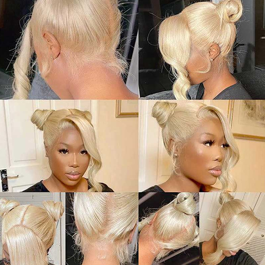 Peruki z włosów naturalnych, b – 613 Blonde Body Wave Lace Front Wig recenzja i cena