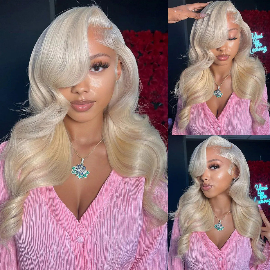 Peruki z włosów naturalnych, b – 613 Blonde Body Wave Lace Front Wig recenzja i cena