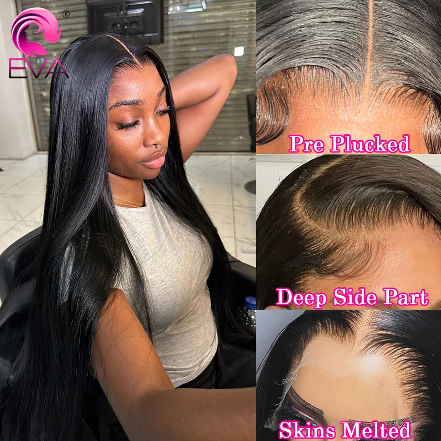 Eva Hair Deep Part HD Lace Fro – Hd Lace Frontal Wig Human Hair Pre Plucked recenzja i cena