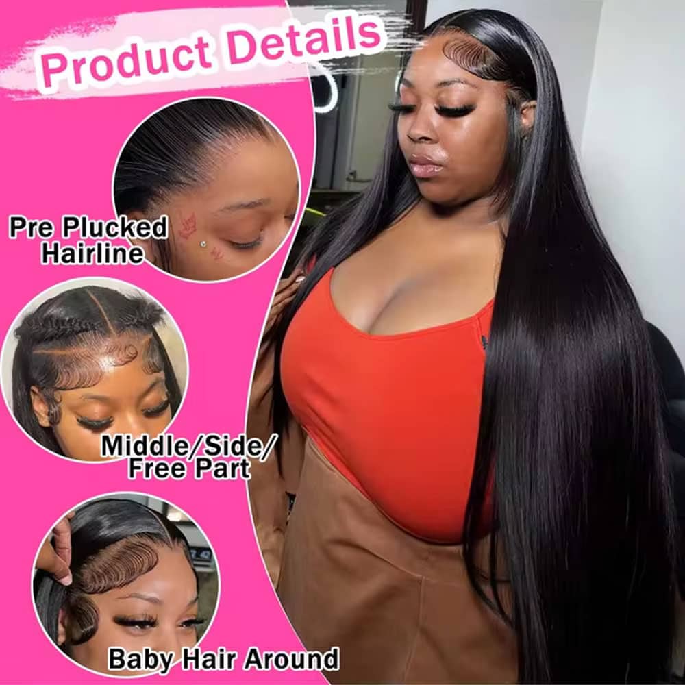 Peruka z prostych włosów ludzk – Hd Lace Frontal Wig Human Hair Pre Plucked recenzja i cena